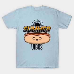 SUMMER Vibes Kawaii Hot Dog Lover T-Shirt